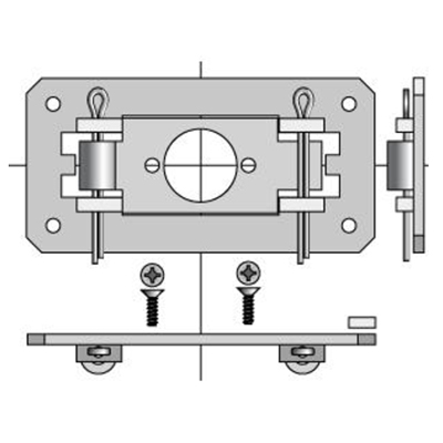 Support moteur plaque point fixe